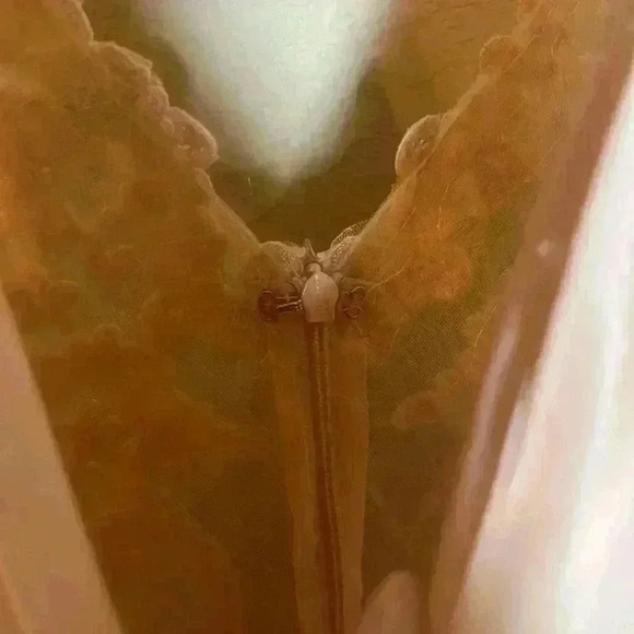 Lulus Romantic Ways Blush Pink Lace Button Back Maxi Dress size medium - Picture 9 of 11